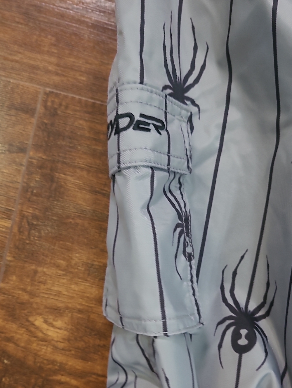 Spyder Black and Red Kids Snow Pants with Spider Graphic Size 7 - Picture 6 of 10